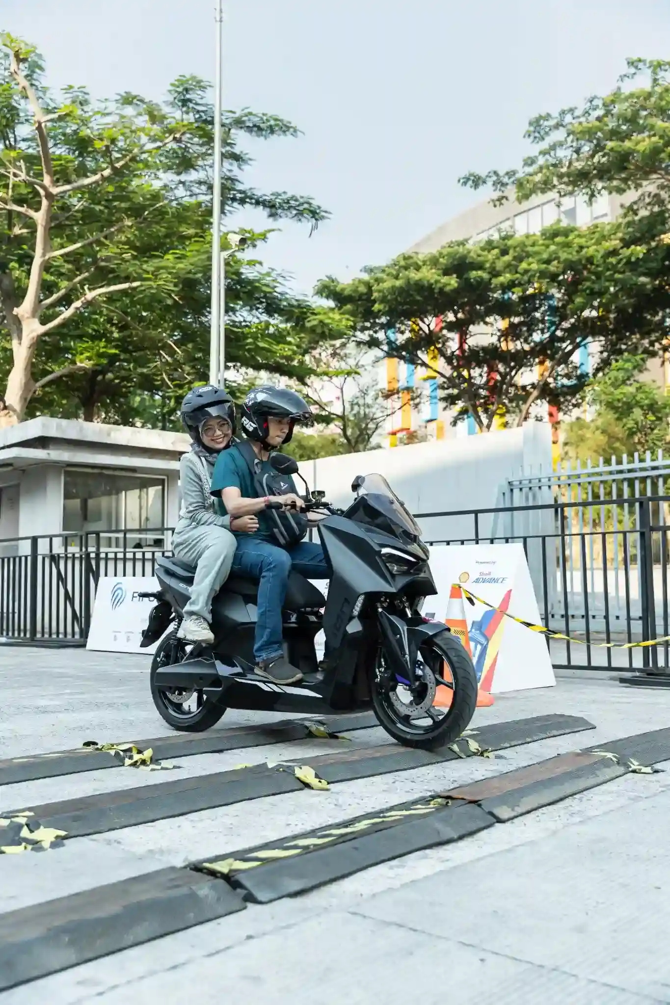 Group with bike